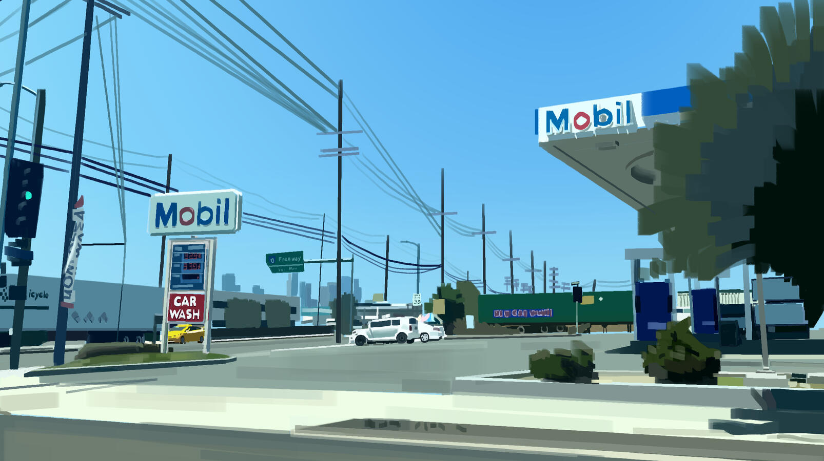Gas Station, referenced from photo