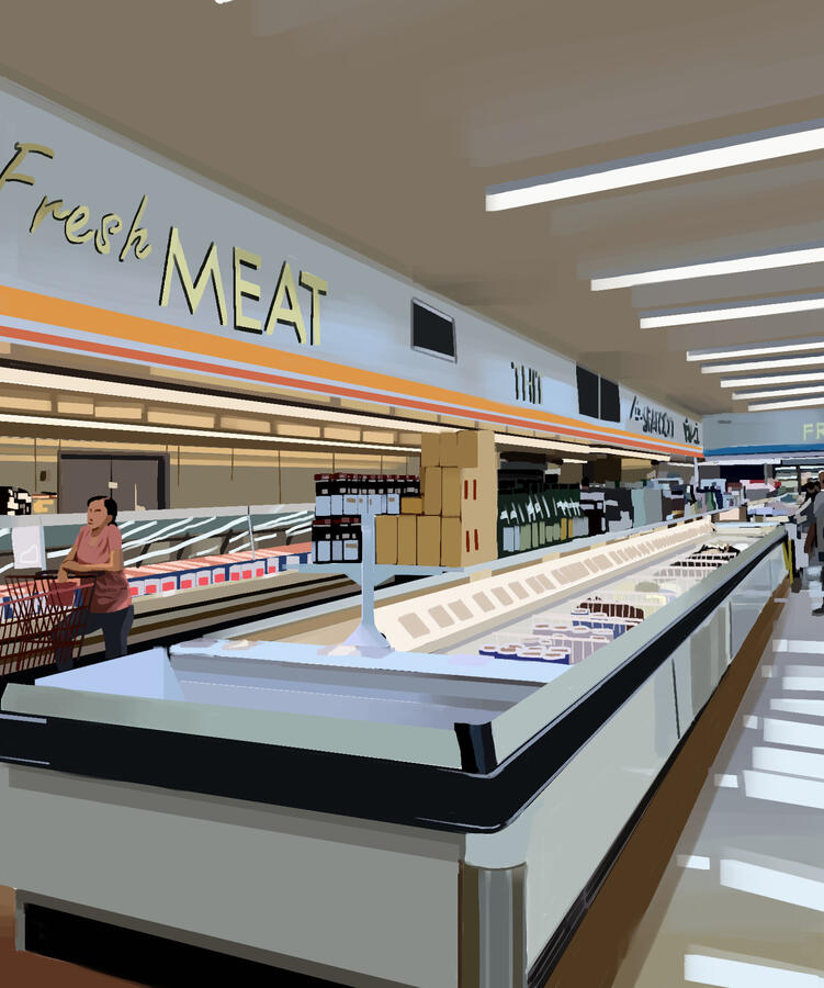 Grocery store, referenced from photo