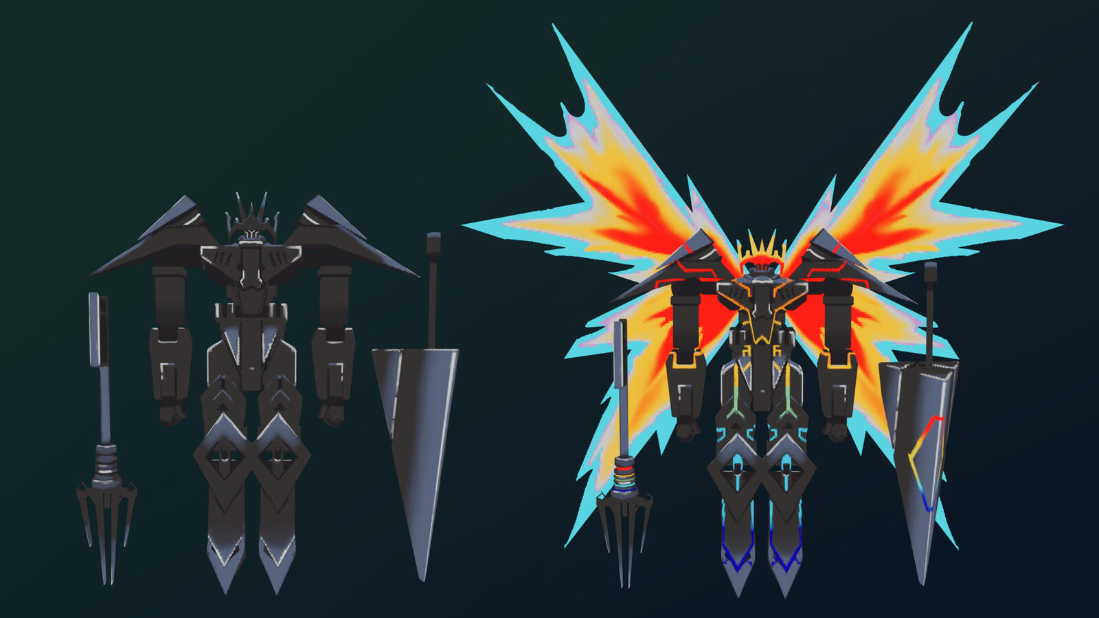 Phase 1 and phase 2 of Bentley Bot, the final boss